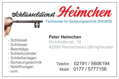 Seriöse und preiswerte Dienstleistungen in Remscheid und Umgebung