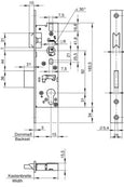 WILKA 1438 Rohrrahmenschösser mit Flach Stulp und 92 mm Entfernung