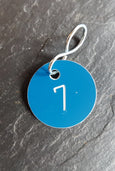 Zahlenmarken und Textmarken aus Kunststoff rund 30 mm