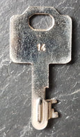 Blechschlüssel 1 bis 24 für Briefkästen und Spardosen usw.