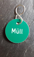 Zahlenmarken und Textmarken aus Kunststoff rund 30 mm