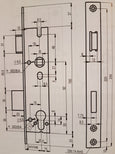 SAG 18407 und 18405 Rohrrahmenschlösser mit Flach Stulp 92 Entfernung