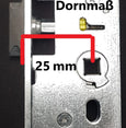 WILKA 1438 Rohrrahmenschösser mit Flach Stulp und 92 mm Entfernung