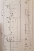 KFV Serie 49 N Rohrrahmenschlösser 16 oder 24 mm Stulp 92 mm Entfernung