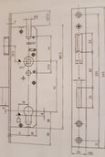 KFV Rohrrahmenschlösser Serie 59 Flach Stulp 92 mm Entfernung