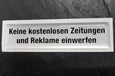 Lässtige Werbung muss nicht sein. Schilder: Keine Werbung