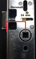 Rohrrahmenschlösser 72 oder 92 mm Entfernung Flach Stulp