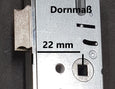 Rohrrahmenschlösser 72 mm Entfernung mit Flach Stulp div. Dornmaße